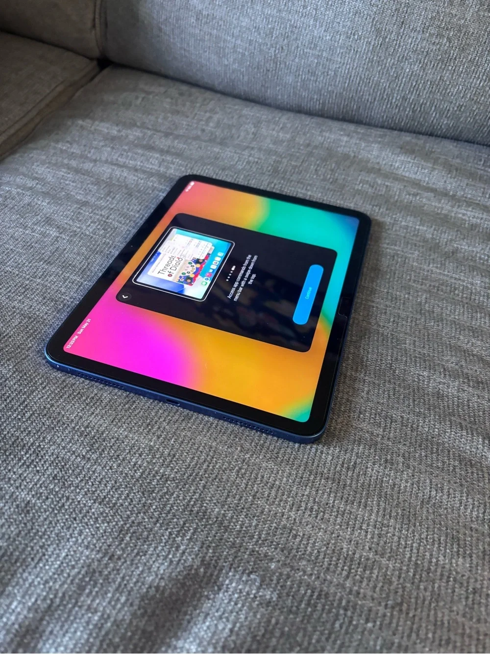 Apple Tablet Screen Protector with Blue Trim